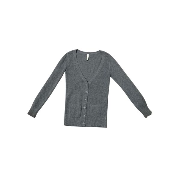AÉROPOSTALE Gray Long Line Cardigan Sweater Wool Size-Small - Picture 1 of 7